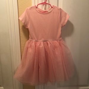 Girls Soft Pink Tulle Dress, Size 6X-7, H&M Kids